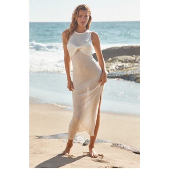 Sunday in Brooklyn (Anthrpologie) Twist-Front Maxi Dress - Size XS - Picture 2 of 9